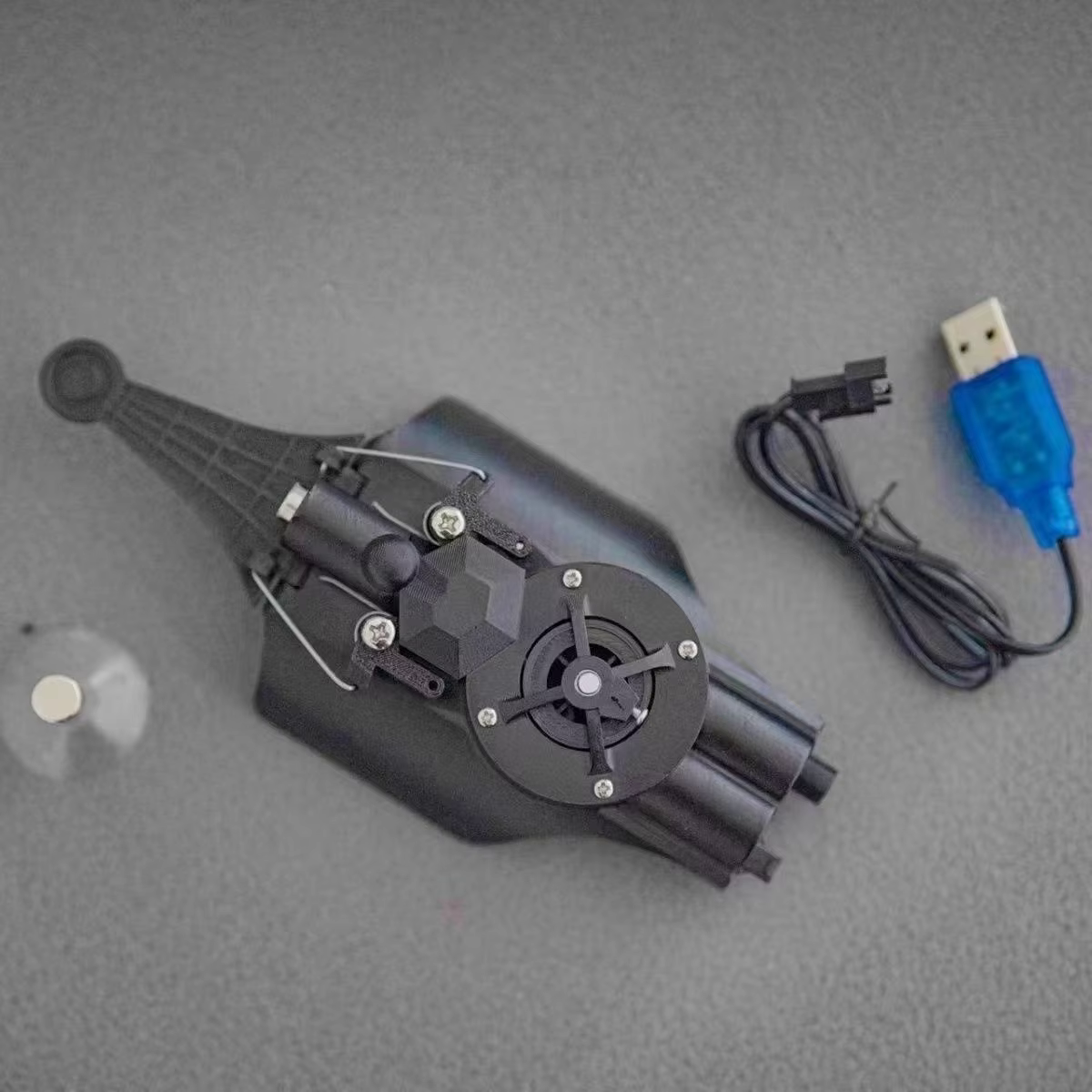 WebSnap launcher unboxed with USB charging cable