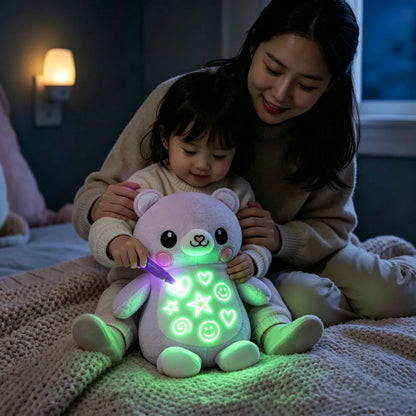 Glow-In-The-Dark Doodle Plush Doll Toy, Luminous Light Painting Plush Toy, Educational Stress Relief Toy, Birthday Gift
