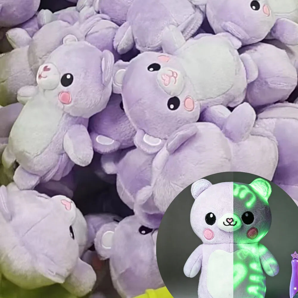 Glow-In-The-Dark Doodle Plush Doll Toy, Luminous Light Painting Plush Toy, Educational Stress Relief Toy, Birthday Gift