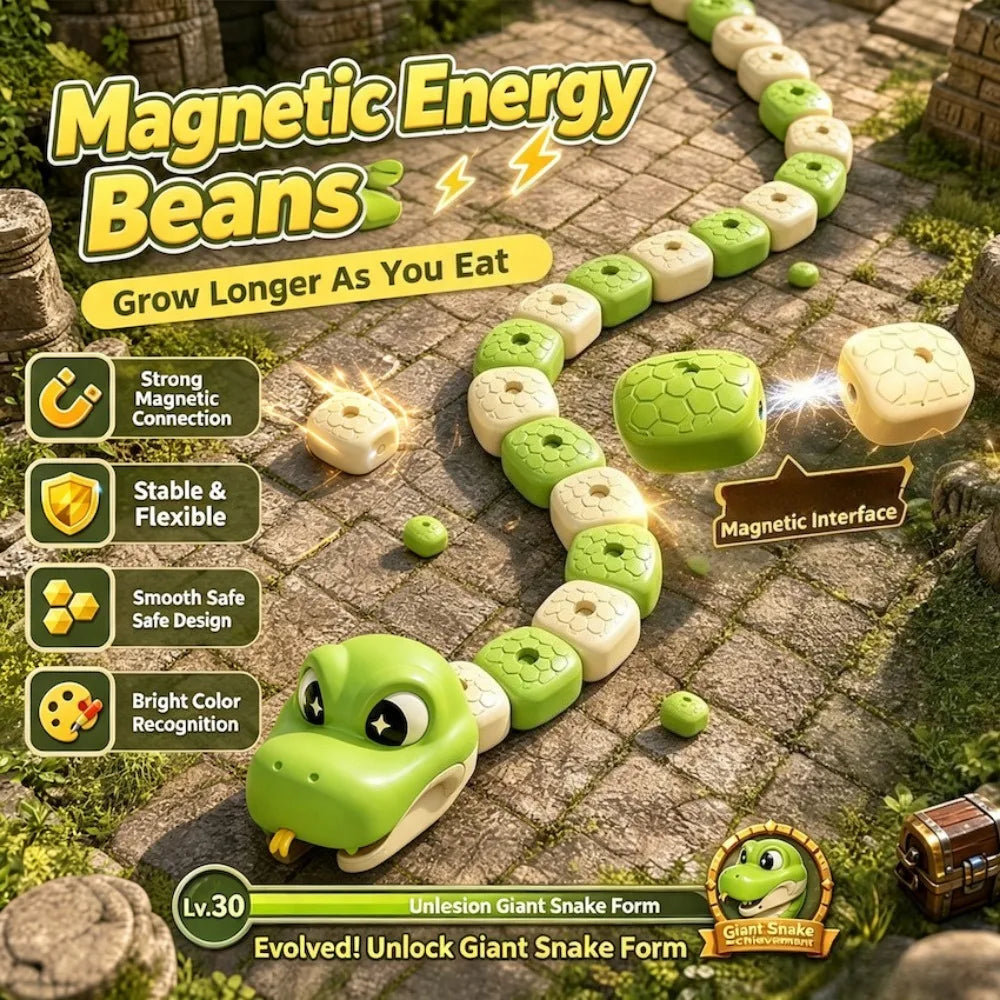 Magnetic Splicing Remote Control Battle Snake Toy Classic Snake Game Simulation RC Snake Family Interactive Party Game Gift