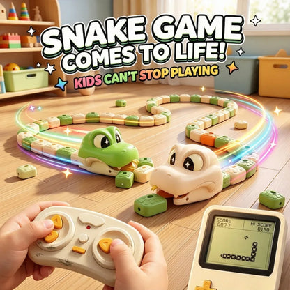 Magnetic Splicing Remote Control Battle Snake Toy Classic Snake Game Simulation RC Snake Family Interactive Party Game Gift