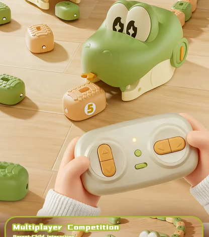 Kid holding the SnapBite remote control